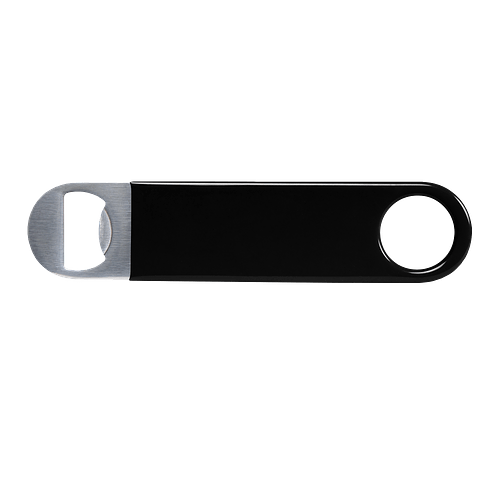 Double Sided Metal Bottle Opener in Black