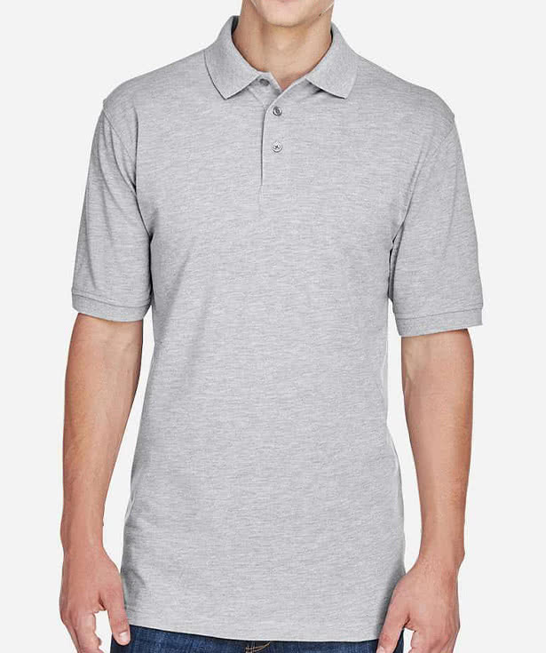 Harriton Easy Blend Pique Polo - Embroidered