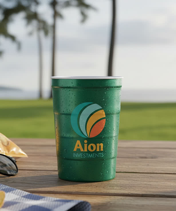 Full Color 16 oz. Halftime Steel Chill-Cup (Case of 90)