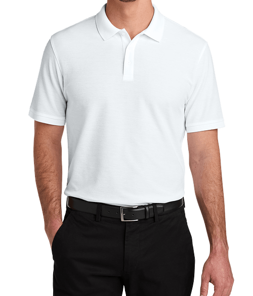 Port Authority Tall Wearever UV Performance Pique Polo in White