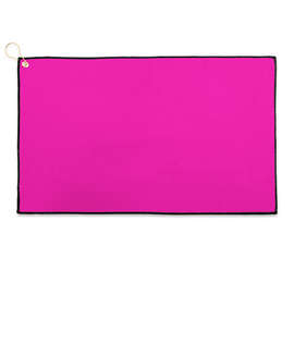 Full Color Epicolor Microfiber Waffle Golf Towel - Color: Hot Pink
