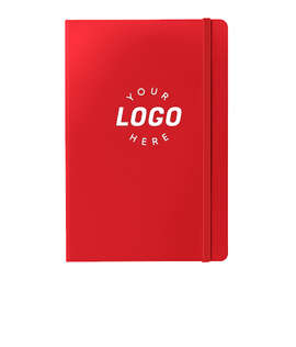 JournalBooks ® Debossed Ambassador Hard Cover Notebook - Color: Red