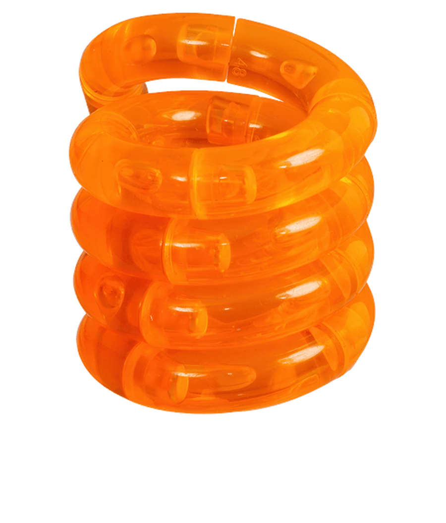 Tangle Creations Tangle Junior Puzzle Toy in TRANSLUCENT ORANGE