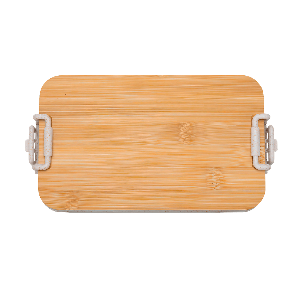 Chuckwagon Stackable Lunch Box With Bamboo Lid & Utensils-default