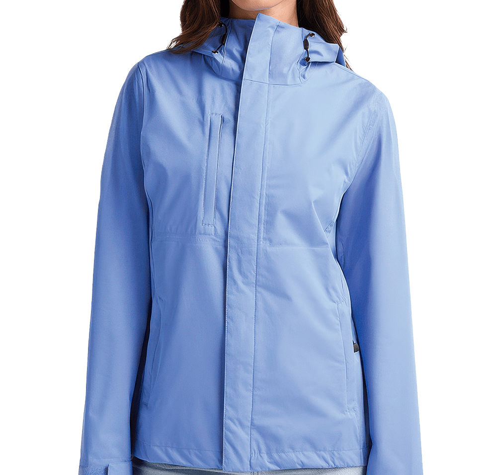 Charles River Women's Berkshire Recycled Packable Rain Jacket-default