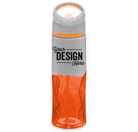 28 oz. Geometric Tritan™ Water Bottle - Color: Orange