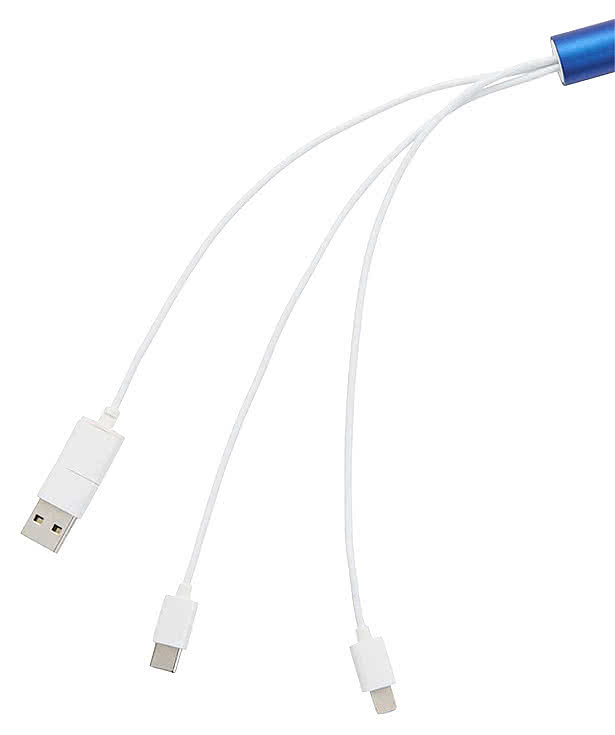 Laser Engraved Route Light Up Logo  5-in-1 Charging Cable