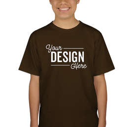 Canada - Gildan Youth Ultra Cotton T-shirt - Color: Dark Chocolate