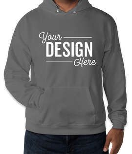 Hanes EcoSmart 50/50 Pullover Hoodie - Color: Smoke Grey