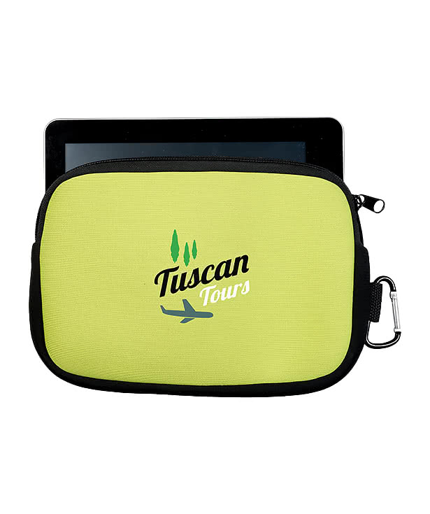 Full Color Zippered Tech Accessory Pouch