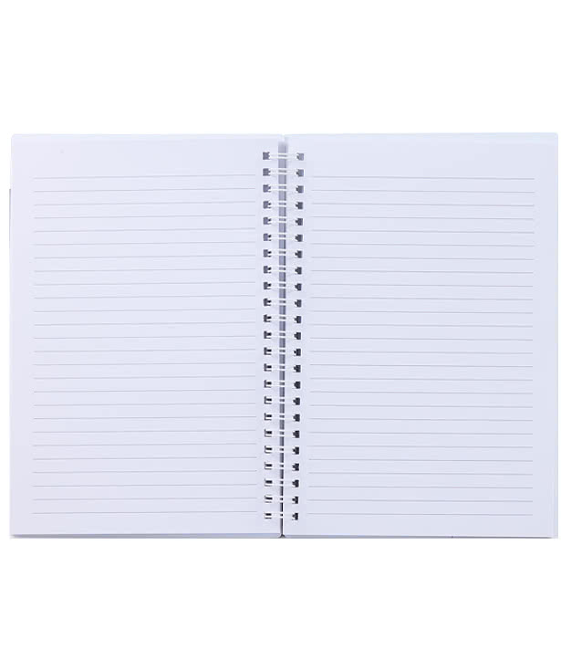 Hard Cover Spiral Notebook with Clear Pocket