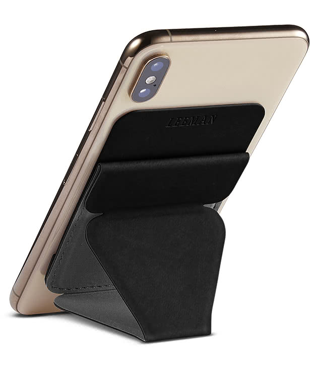 Debossed Leeman Tuscany Magnetic Phone Wallet & Stand