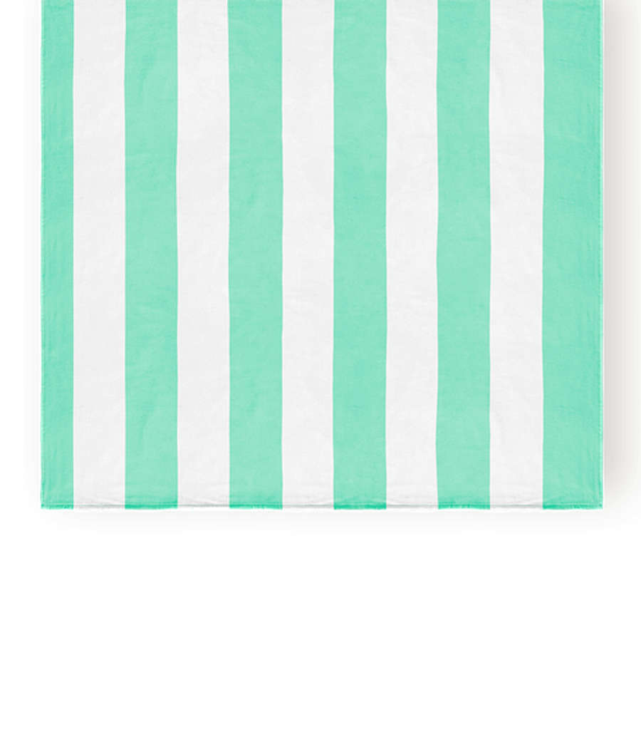 Port Authority Lightweight Printed Cabana Stripe Beach Towel in Bright Seafoam