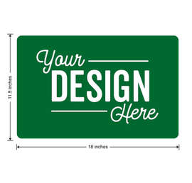 Full Color 18" X 11.5" Car Door Magnet - Color: Kelly Green