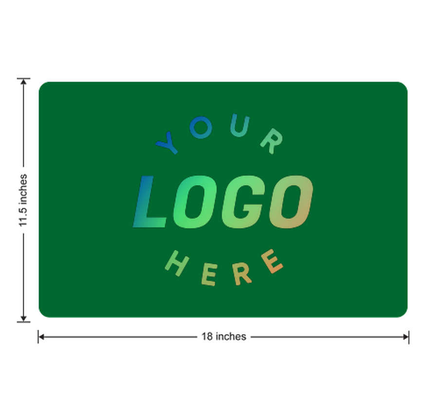 Full Color 18" X 11.5" Car Door Magnet in Kelly Green