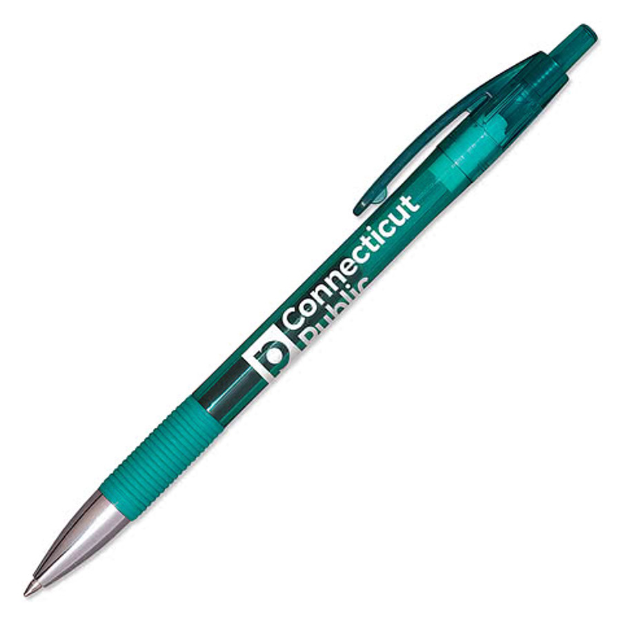 VP Gel Ballpoint Pen (black ink) in Translucent Blue