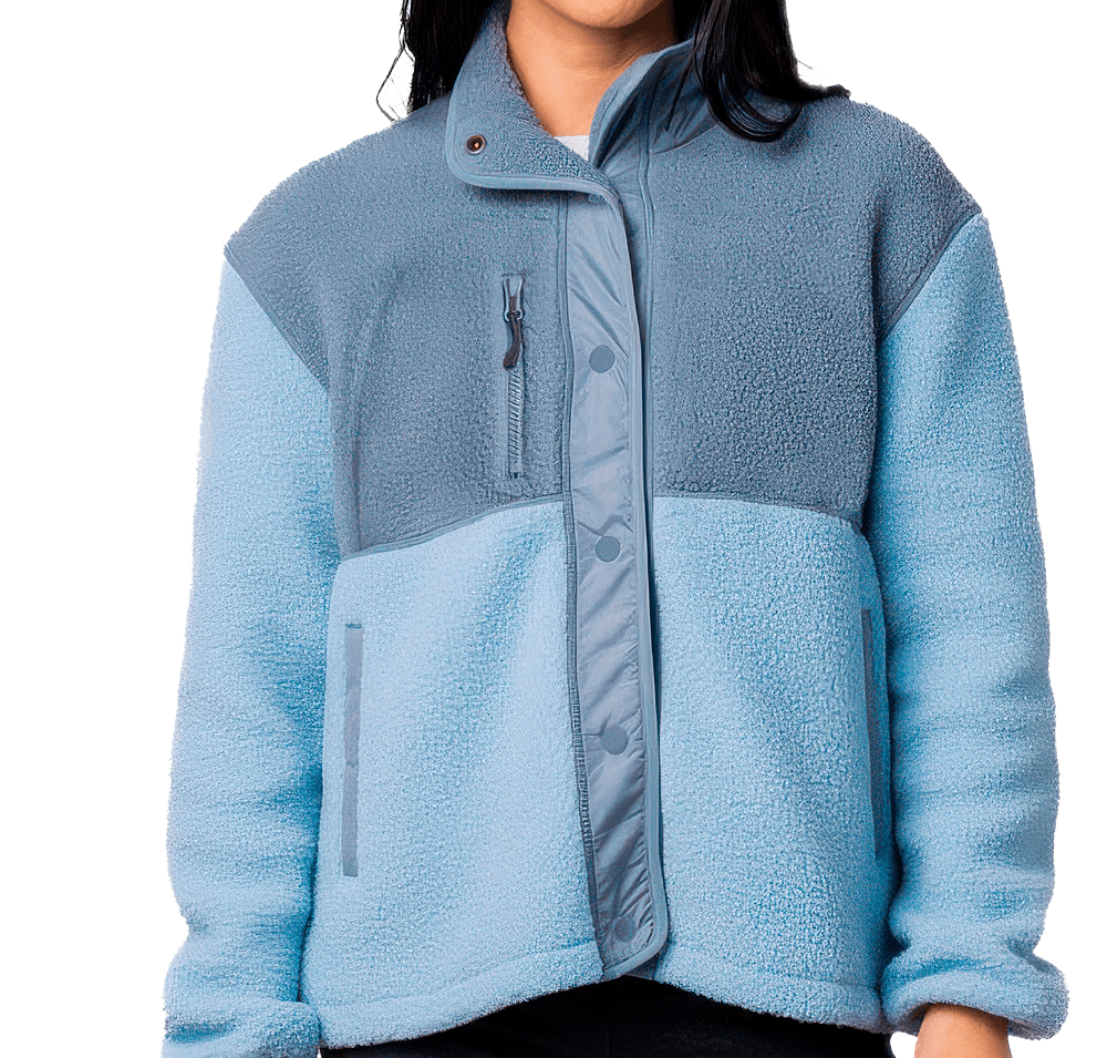 Storm Creek Women's Warm Up Recycled Colorblock Sherpa Fleece Jacket-default