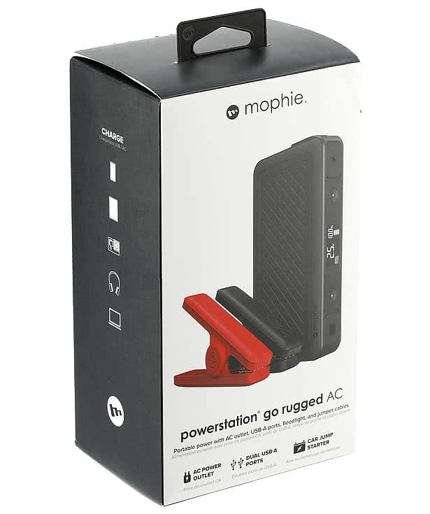 Full Color mophie Powerstation Go Rugged AC 15,000 mAh Portable Power Bank