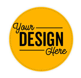 One Way Shopping 12" Circle Floor Decal - Color: Athletic Gold