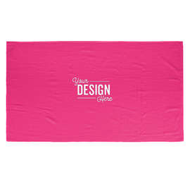 Port Authority Midweight Screenprinted Beach Towel - Color: Tropical Pink