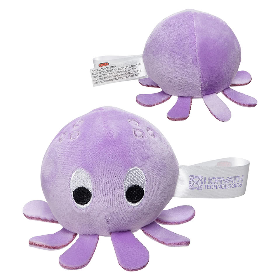 Stress Busters Squid Plush Gel Stress Reliever