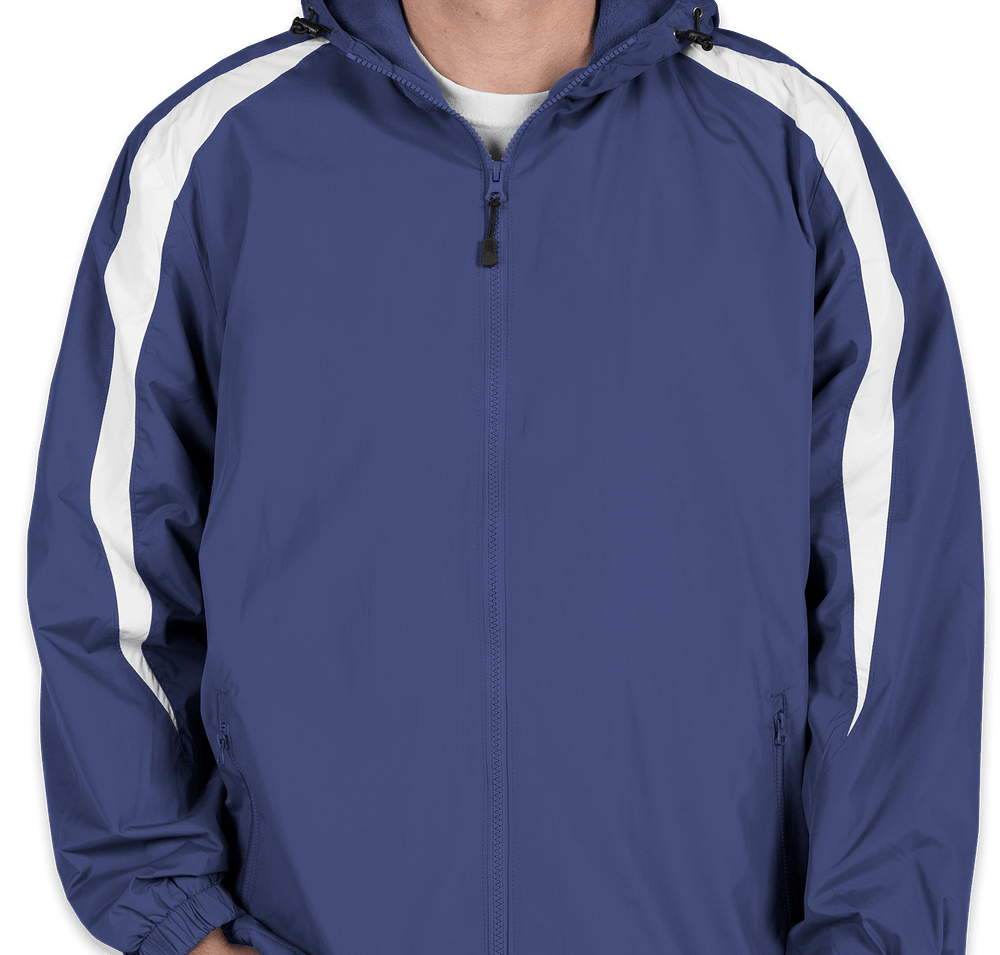 Sport-Tek Fleece Lined Colorblock Hooded Jacket-default