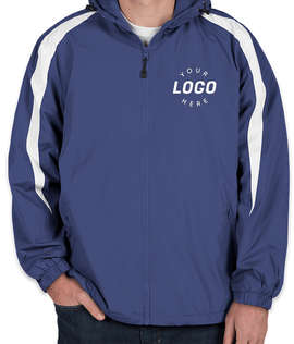 Sport-Tek Fleece Lined Colorblock Hooded Jacket