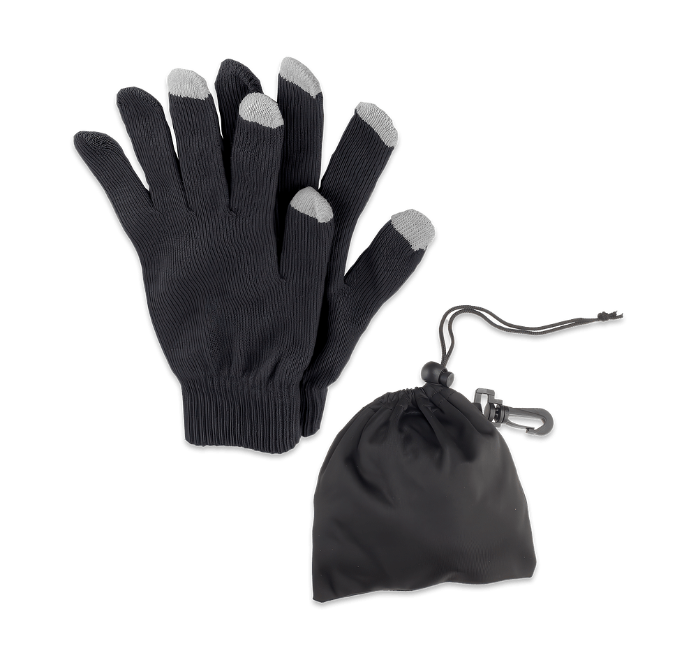 Touch Screen Gloves with Pouch-default