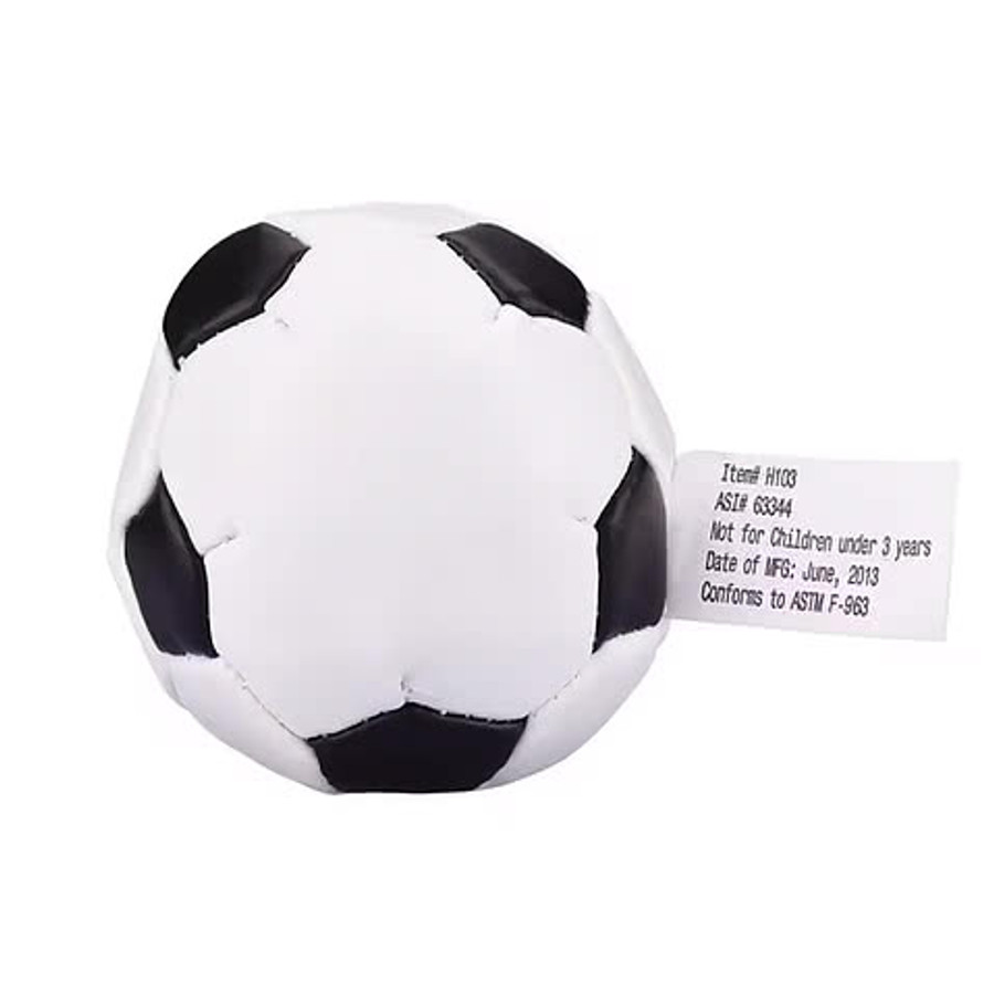 Soccer Vinyl Kick Sack in White