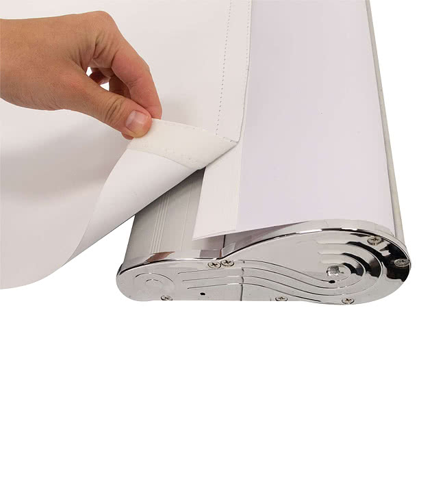 Full Color 25" x 82" Stratus Retractable Banner Kit