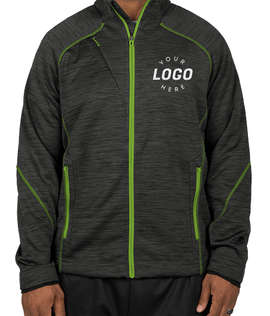 North End Tech Fleece Jacket - Color: Carbon / Acid Green