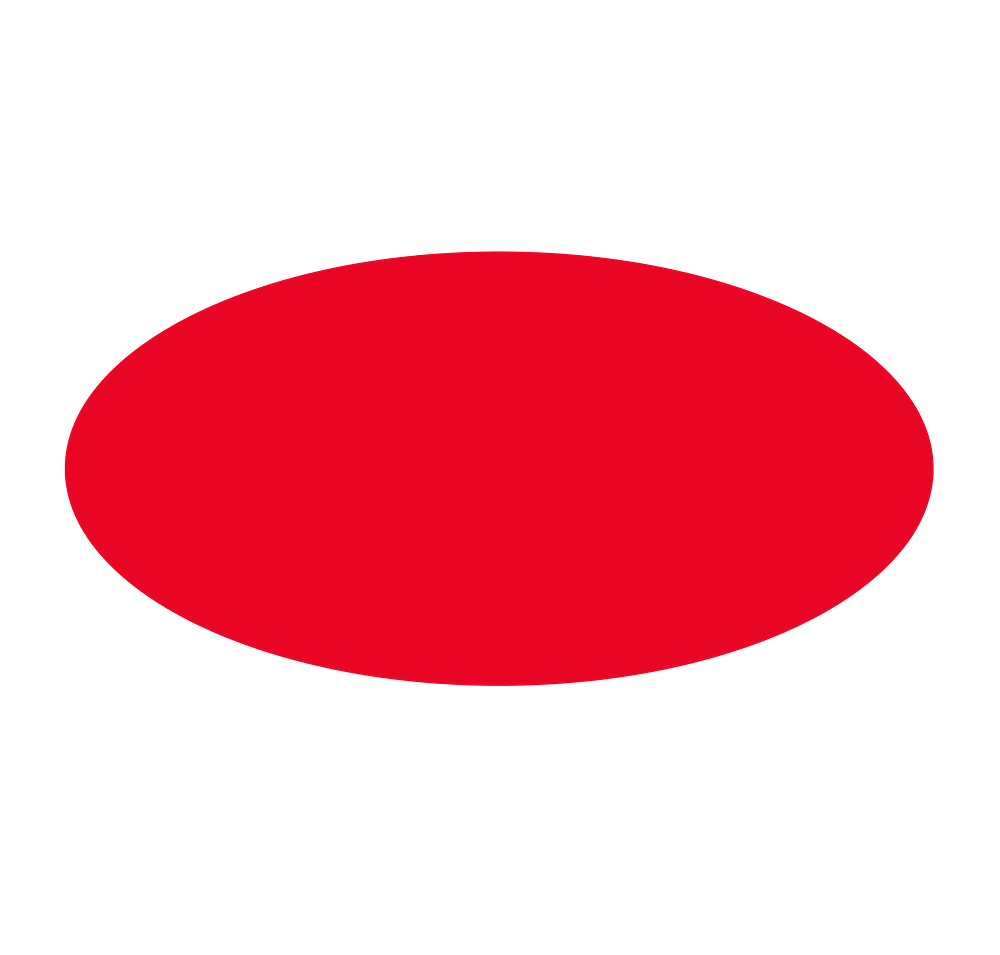 Full Color 1" x 2" Oval Roll Labels (Roll of 500)-default