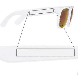 Promotional Mirrored Sunglasses - Color: Red Tint