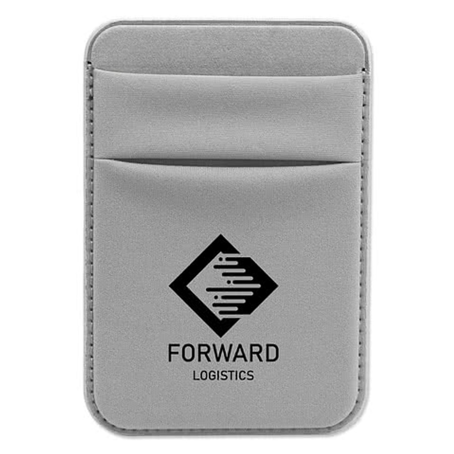 Magnetic Stretch 8-Card Phone Wallet in Navy Blue
