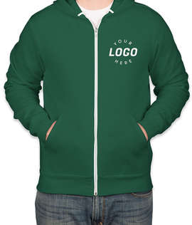 Bella + Canvas Ultra Soft Zip Hoodie - Color: Forest