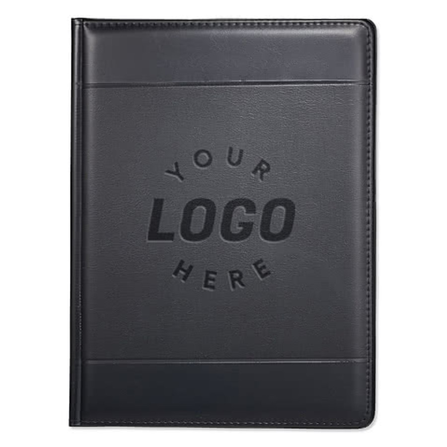 Debossed Windsor Impressions Padfolio in Black