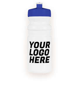 20 oz. Bike Water Bottle - Color: White / Royal