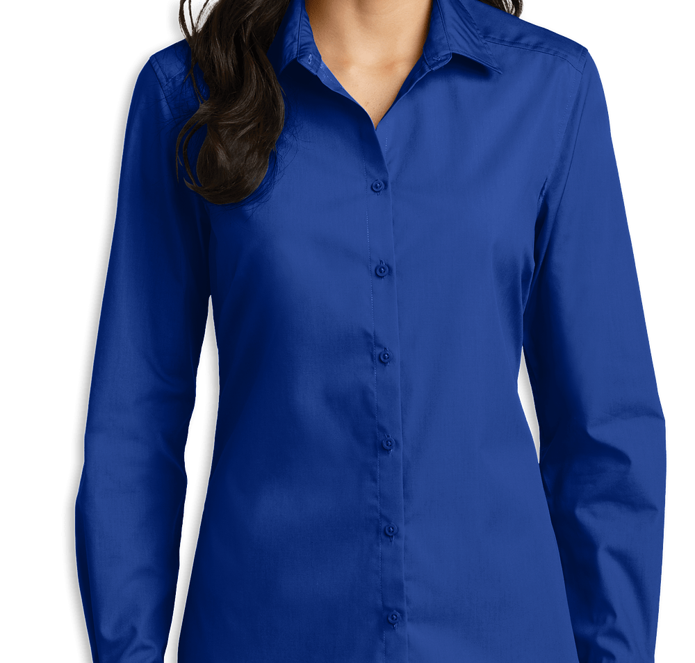 Port Authority Women's Carefree Poplin Dress Shirt - Embroidered-default