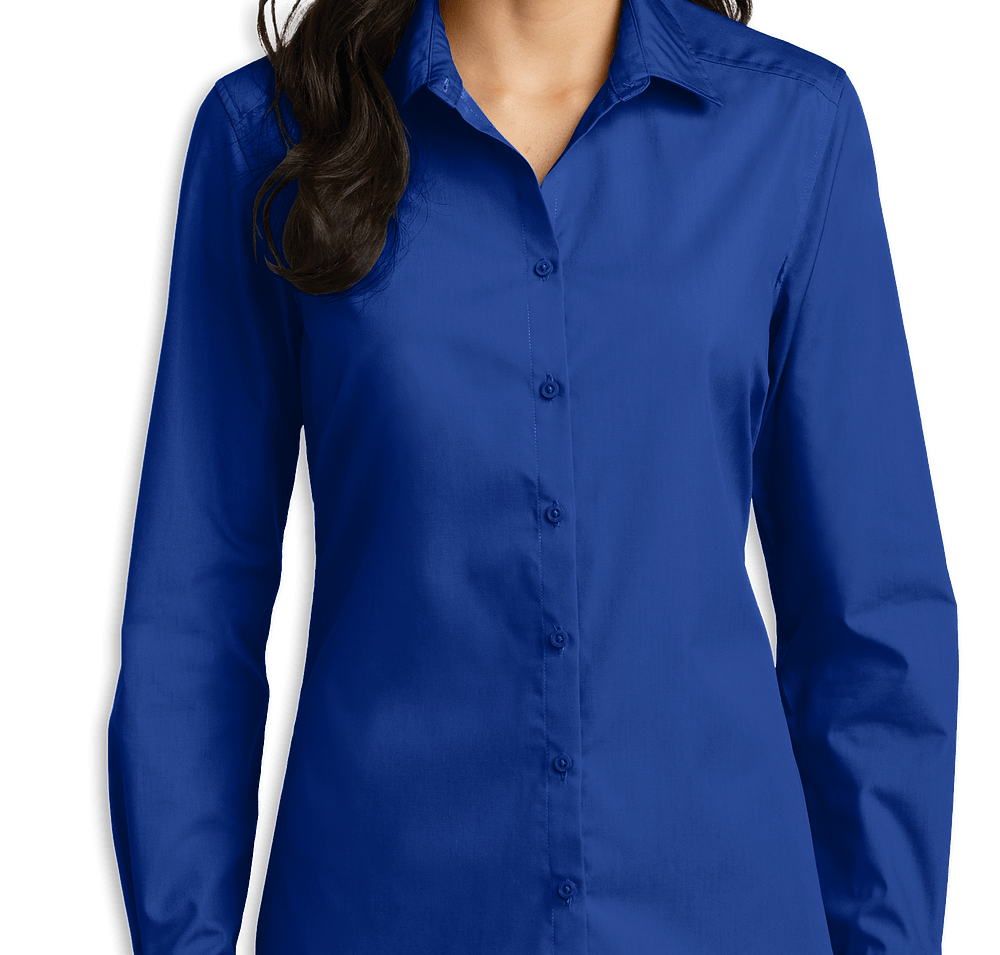 Port Authority Women's Carefree Poplin Dress Shirt - Printed-default
