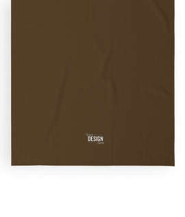 Midweight Embroidered Beach Towel - Color: Chocolate