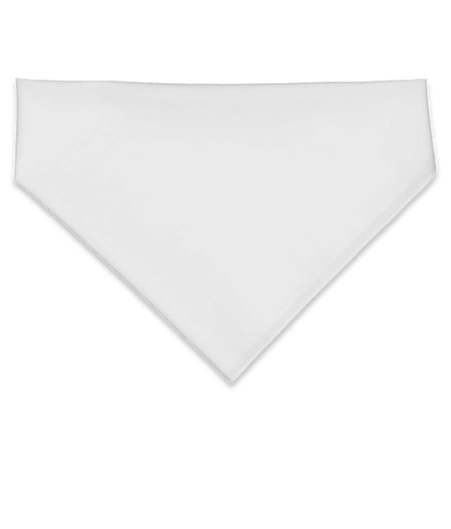Doggie Skins USA-Made 100% Cotton Pet Bandana (Corner Design) in White