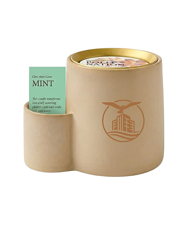 Modern Sprout Ember Earth Candle & Planter