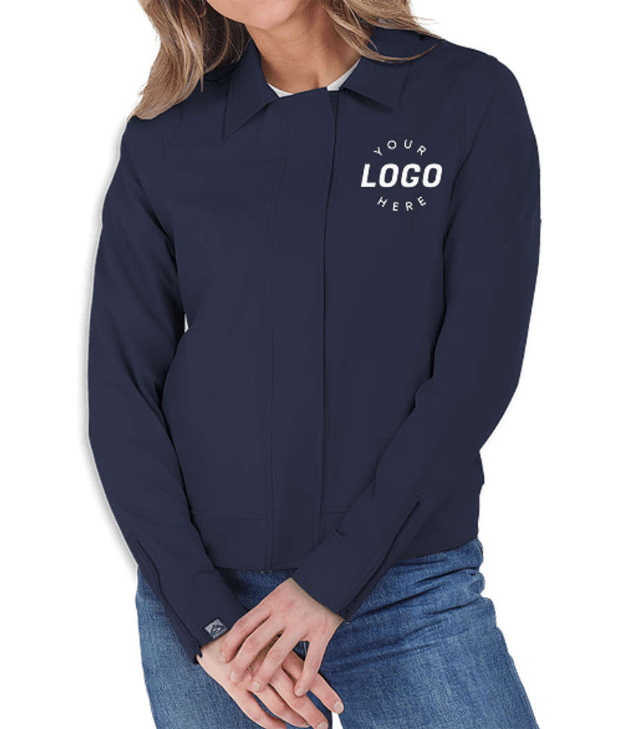 Storm Creek Women's Challenger Recycled Jacket - Printed in Navy Blue