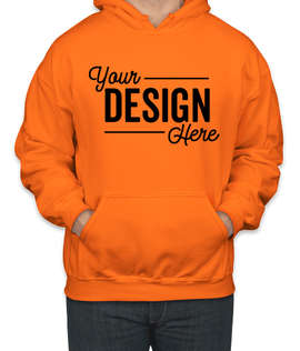 Canada - Gildan Midweight 50/50 Pullover Hoodie - Color: Safety Orange