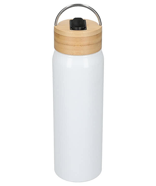 26 oz. Billy Recycled Aluminum Water Bottle With Bamboo Lid