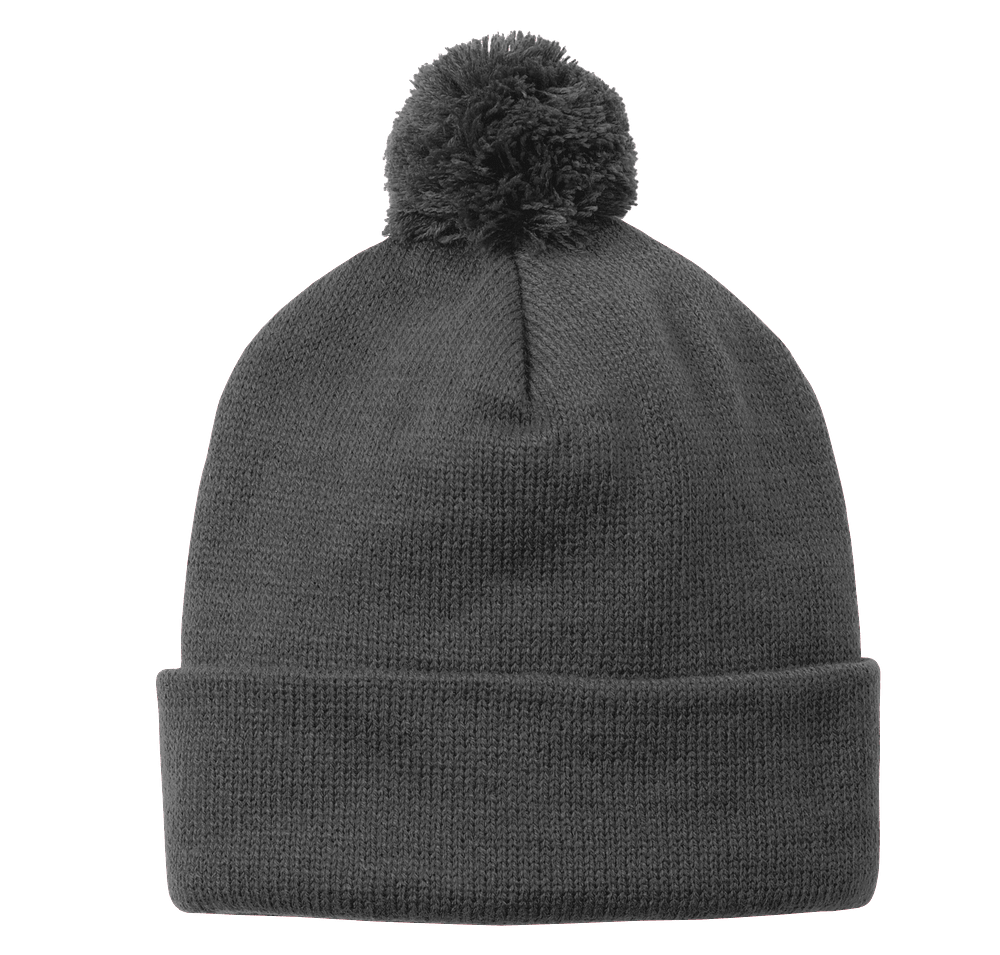 Sport-Tek Solid Pom Pom Beanie-default