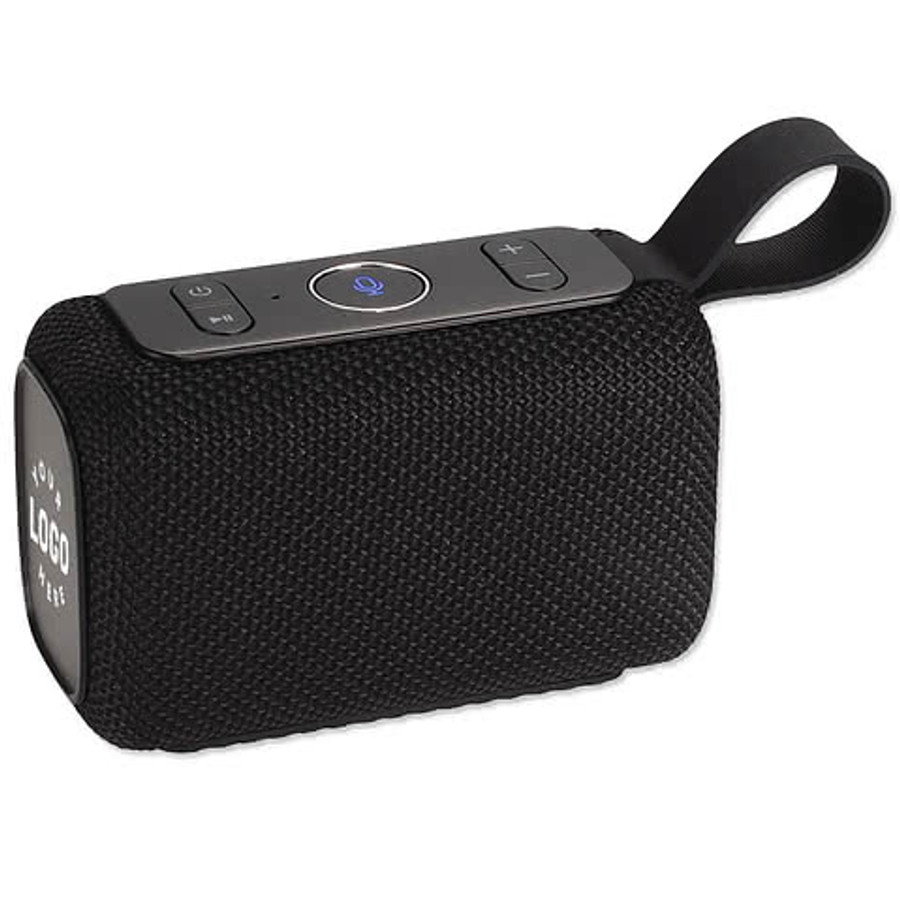 Outdoor Portable Bluetooth Speaker with Microphone in Black