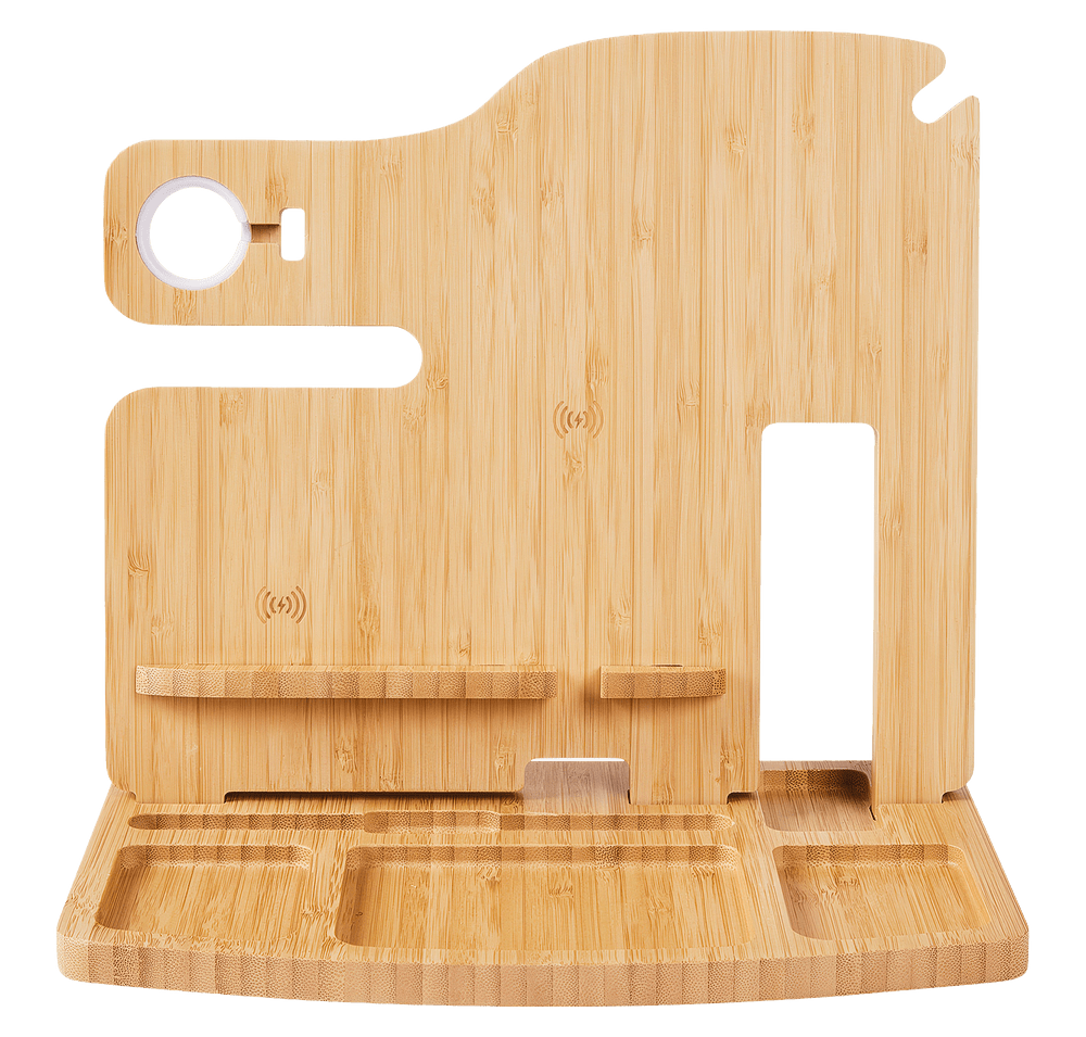 Portia Bamboo Charging Valet Station-default