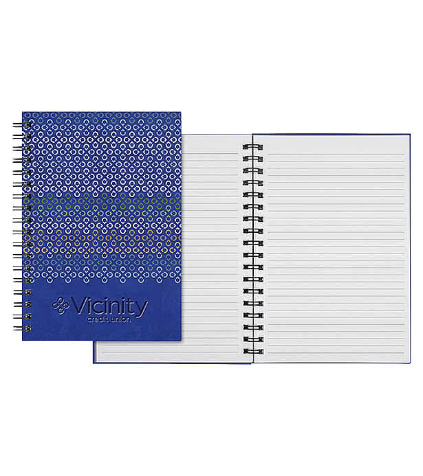 Castelli Debossed WireO Chia Grande Spiral Hard Cover Notebook