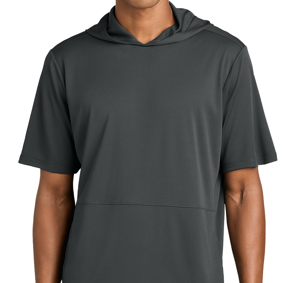 Sport-Tek Club Short Sleeve Recycled Hooded Performance Shirt-default